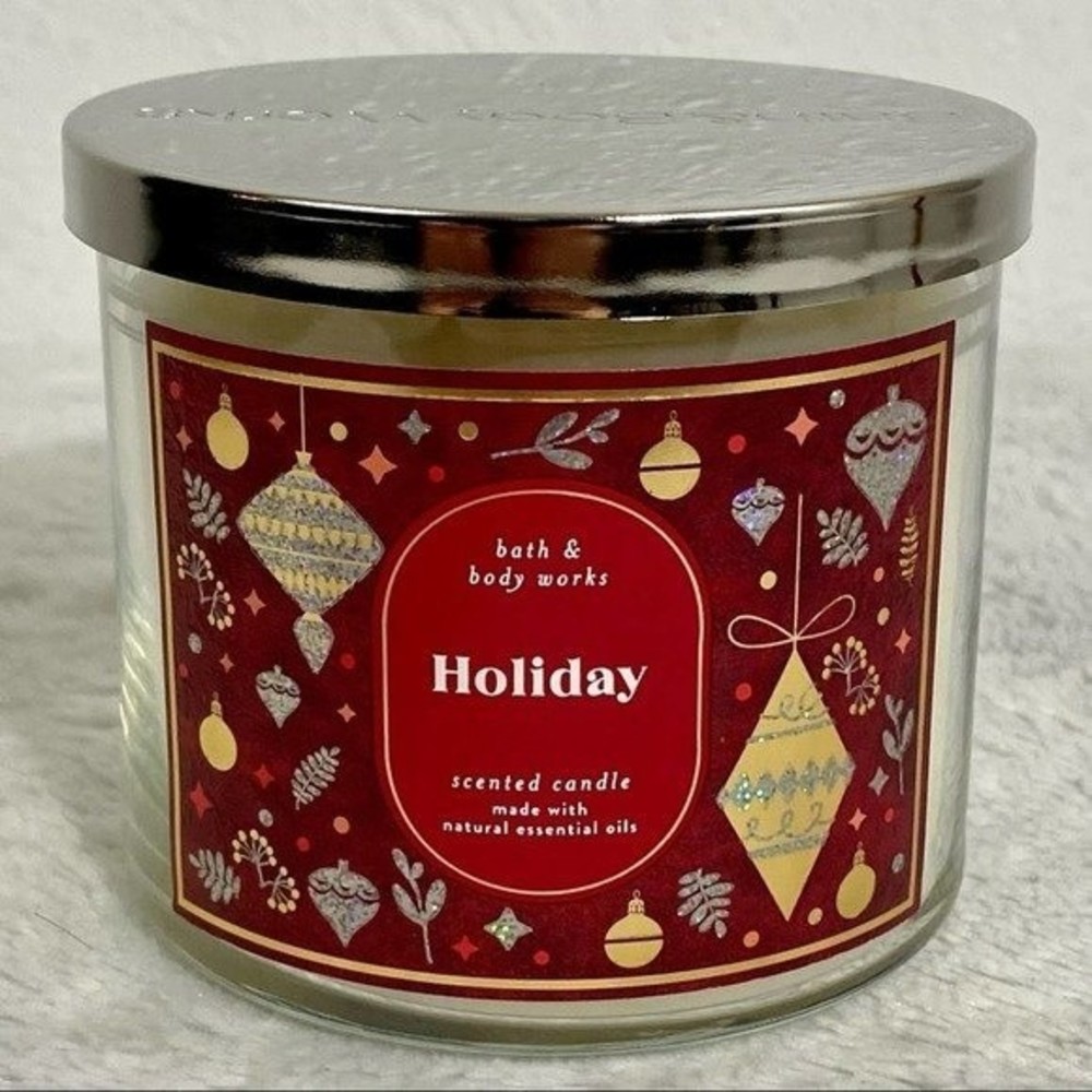 NEW Bath & Body Works Holiday Scented Candle Cinnamon Christmas Cloves Nutmeg